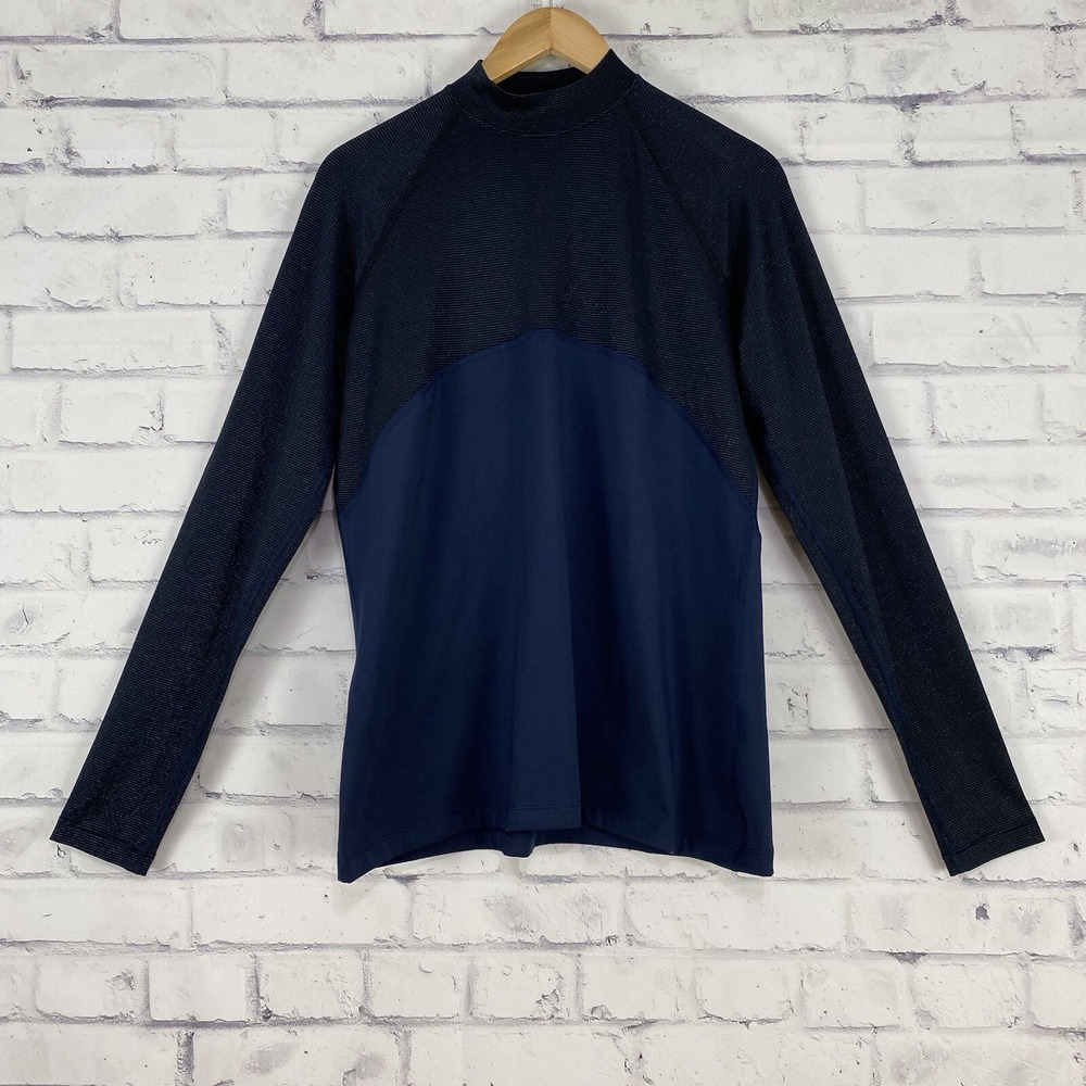 Nike Shirt Women's Size XL Long Sleeve Pullover Pro Warm‎ Mock Neck Sparkle Run